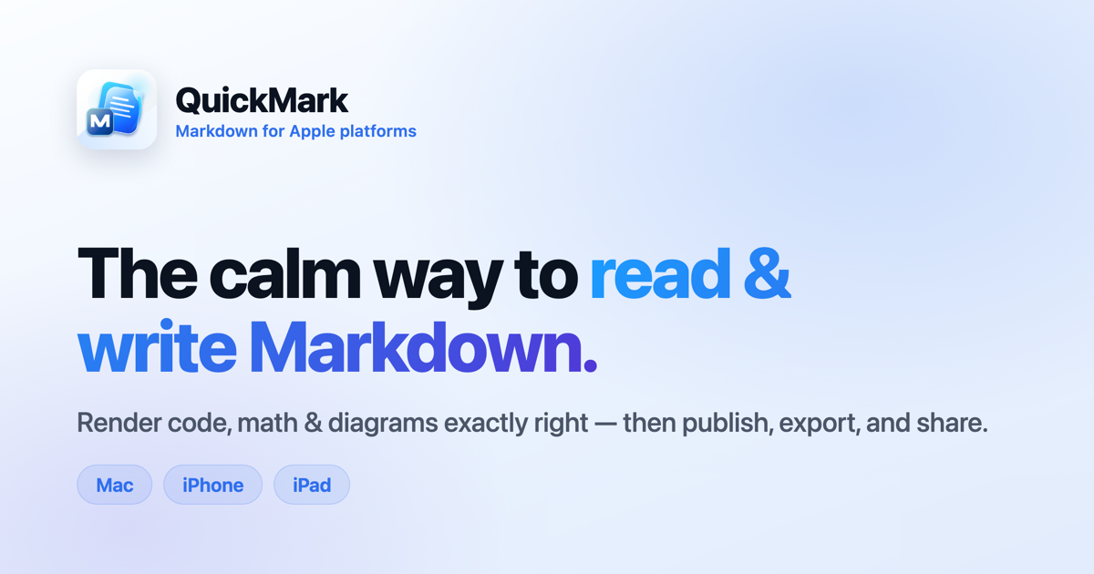 Preview of QuickMark